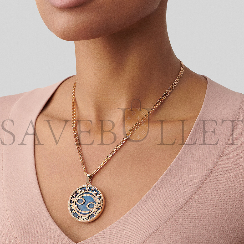 V*N CL*F arpels zodiaque long necklace cancri vcarp9rf00